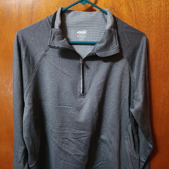 Avia Shirts Men S Xxl Avia Gray 4 Zip Long Sleeve Pullover Shirt
